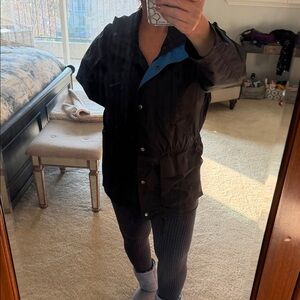 DKNYC Women's Black and Blue Utility Jacket